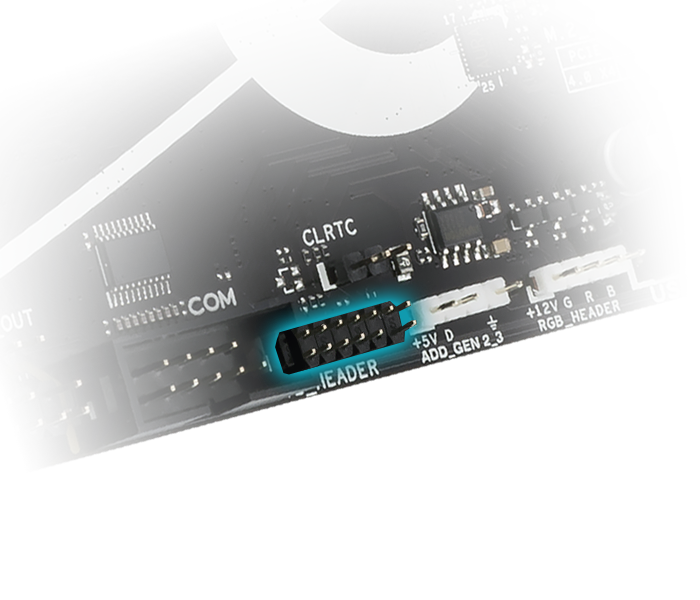 Features Thunderbolt™ (USB4®) header